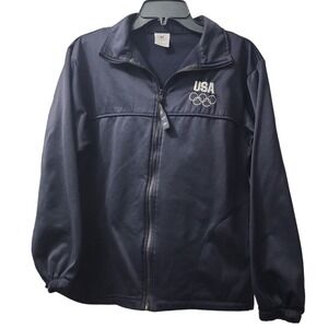 Medalist USA Olympics Full Zip Jacket Embroidered Logo Coat‎